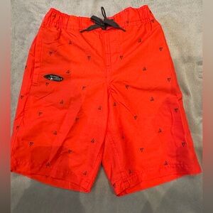 RIPZONE Boys Size Medium Orange & Black Board Shorts Swim Trunks DrawString